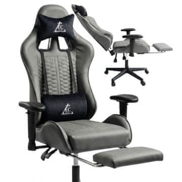EVOCHAIR OKRETNA GAMERSKA STOLICA S MASAŽEROM I PODESIVIM NASLONIMA ZA RUKE KO45SZ