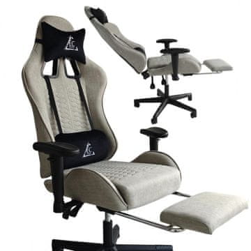 EVOCHAIR OKRETNA GAMERSKA STOLICA S MASAŽEROM I PODESIVIM NASLONIMA ZA RUKE