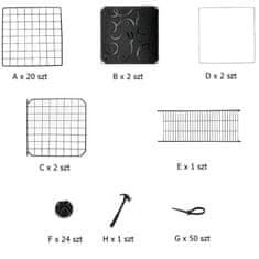 Nobo Kids MODULARNI OBORO ZA MALE ŽIVOTINJE SKLOPIVI GRAFITNI KAVEZ