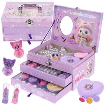 Nobo Kids SET IGRAČAKA KUTIJA ZA ŠMINKU ZA DJECU NOKTI KREATIVNOST 20
