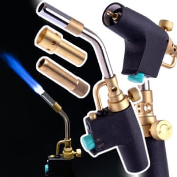 MAPP PROPANSKI PLINSKI PLAMEN ZA PIEZO LEMLJENJE 3 MLAZNICE PLAMEN 2800°C 022CGA-SET