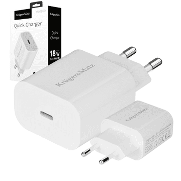 Krüger&Matz KrugerMatz USB-C PD QC 3.0 18W zidni punjač