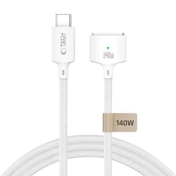 Tech-protect MMC01 magnetski kabel USB-C / MagSafe 3 140W 3m, bijeli