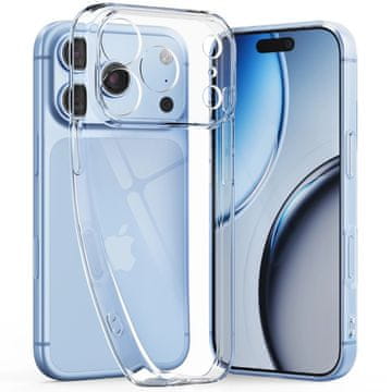 Tech-protect FlexAir maska + 2x zaštitno staklo za iPhone 17 Pro Max / 18 Pro Max, prozirno