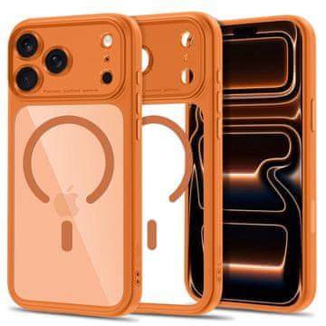 Tech-protect MagPeak MagSafe CC maska za iPhone 17 Pro / 18 Pro, narančasta