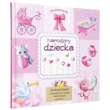 Suvenir za krštenje "Rođenje djeteta" za djevojčicu