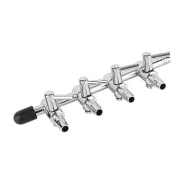 BOYU METALNI T-KOMAD RAZVODNI VENTILI CRIJEVO ZA AKVARIJ 4/6MM 4 KOM