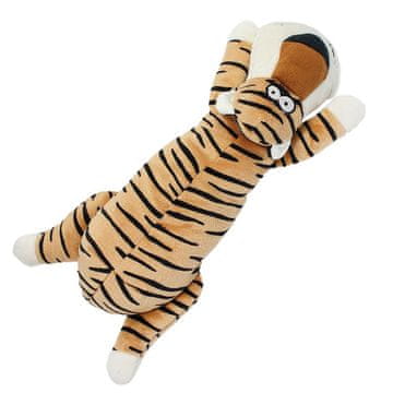 Aqua Nova IGRAČKA ZA PSE, PLISANA, ŠKRIPAJUĆA, TIGAR, IZDRŽLJIVA, ZA ŽVAKANJE, 36 CM