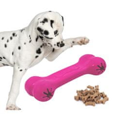 Aqua Nova GOVEDINA RUŽIČASTA IGRAČKA S KOSTIMA ZA PET NOVA POSLASTICA OD 11 CM, OKUS GOVEDINE