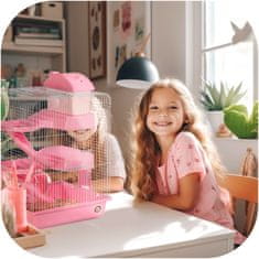 Eve Miku Skyscraper Pink - Kavez za male glodavce kompletan set