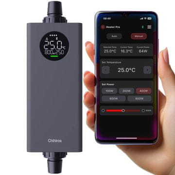 Chihiros VANJSKI GRIJAČ ZA AKVARIJ 10-1000W 12/16 VODA S APLIKACIJSKIM UPRAVLJANJEM