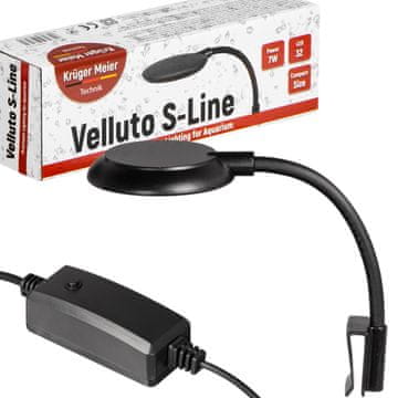 E.I. LED SVJETILJKA ZA AKVARIJ VELLUTO S-LINE CRNA 10L 40L