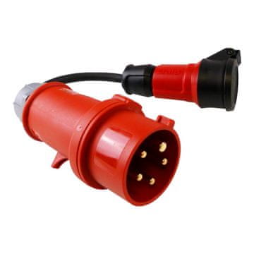 DOK KONVERZIJSKI KABEL ADAPTER ZA NAPAJANJE S 16A/5P NA 230V SCHUKO UTIČNICU 30CM