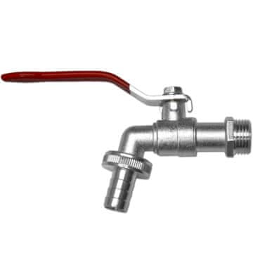 Bradas POCINKOVANA KUGLASTA SLAVINA 1/2" GZ 3/4" S PRIKLJUČKOM ZA VRTNO CRIJEVO
