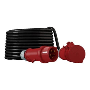 DOK GUMENI PRODUŽNI KABEL 15M 16A 5P 400V IP44 GRAĐEVINSKI KABEL 5x2,5MM