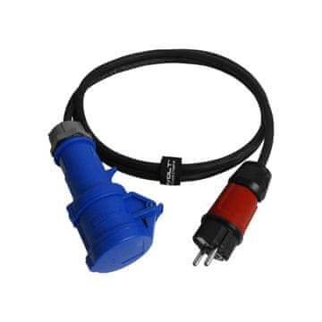DOK KAMPIRSKI ADAPTER KABEL 0,33 M 230 V UTIKAČ NA CEE UTIČNICU IP44 3 x 2,5 mm
