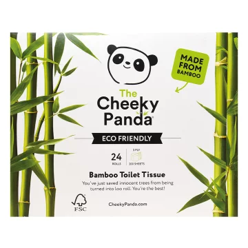 Cheeky Panda, troslojni toaletni papir, 24 role, 4800 listova