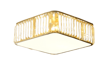 Vetro SQ - kristalna stropna lampa 40x40cm zlatna