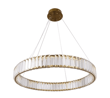 Bohemia Brass 60 AL - LED kristalni luster prsten 60cm mesing zlatni