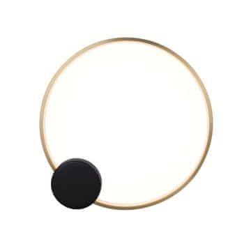 Eye 60 - moderna LED zidna lampa crno-zlatna 60 cm