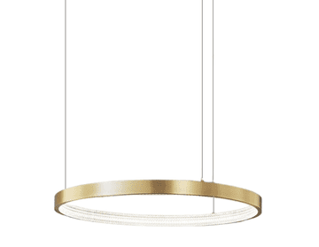 Zing Ring 60 B - LED luster 60 cm prsten zlatni mesing