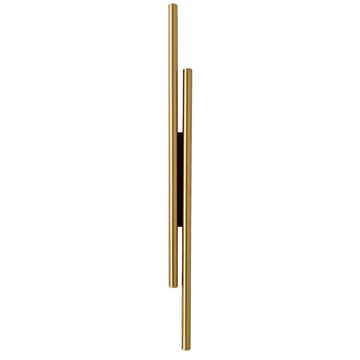 D-tubo - LED zidna svjetiljka 8W, 3000K, mesing zlatna + crna 70 cm