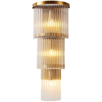 Cascada - zidna lampa od zlatnog kristala V58 cm 3xE14