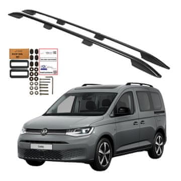 Krovni nosači VOLKSWAGEN CADDY FORD TRANSIT CONNECT LONG 2020- CRNI