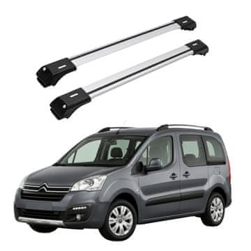 Krovni nosač za klasične šine CITROEN BERLINGO 2008 do 2018 srebrni