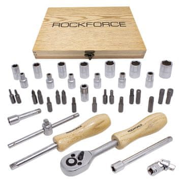 ROCKFORCE SET KLJUČEVA 1/4" 38 dijelova.