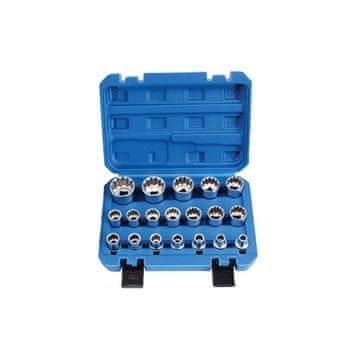 SATRA SET NASADNIH KLJUČEVA 12-KRAJKIH VARIO-PLUS 1/2" 19 kom.