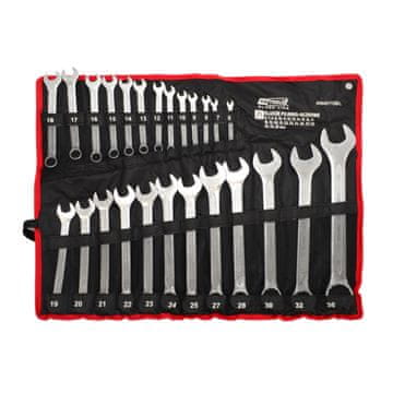 AWTOOLS SET OTVORENIH KLJUČEVA 25 KOM 6 mm-36 mm CRNE LINIJE