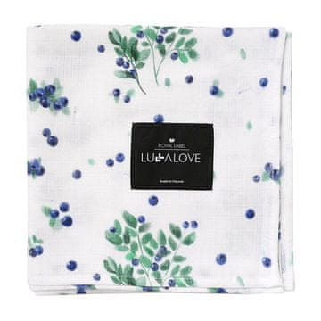 Lullalove Muslinska povojnica 100x100 bobičasto voće, uspavanka