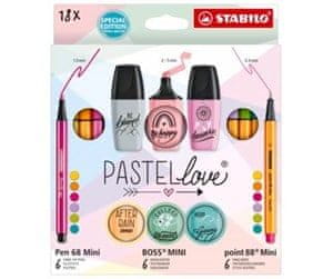 STABILO set pastelnih markera, 18 dijelova, idealan za