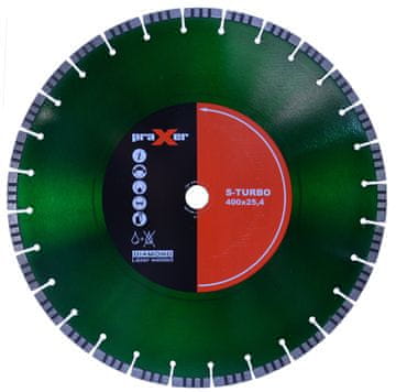 PRAXER S-TURBO 400 mm dijamantni disk