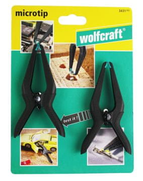 WolfCraft Microtip 60 opružnih stezaljki za precizno, točkasto stezanje 2 kom. 3431000