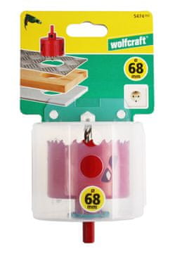 WolfCraft Bimetalna pila za rupe 68 mm + središnje svrdlo 6 mm 5474000