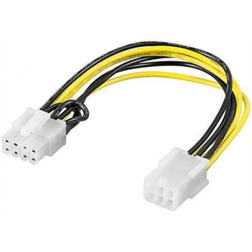 Goobay | Kabel za napajanje | Muški | 6-pinski PCI Express priključak za napajanje | Ženski | 8-pinski PCI Express priključak za napajanje | 19,5 cm