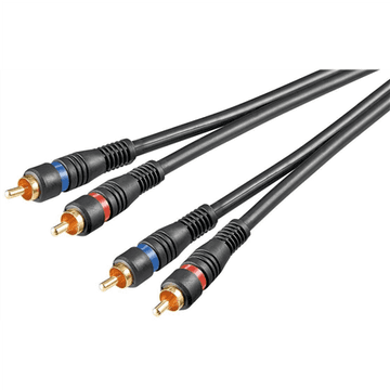 Goobay | Audio kabel | Utikač | RCA | RCA | Crni | 1,5 m