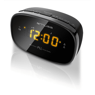 Muse | M-150CR | Funkcija alarma | Crna | Radio sat PLL
