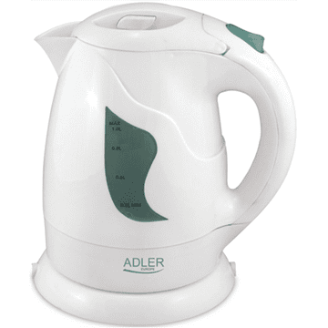 Adler | Kuhalo za vodu | AD 08 | Standardno | 850 W | 1 l | Plastika | Podnožje koje se okreće za 360° | Bijelo