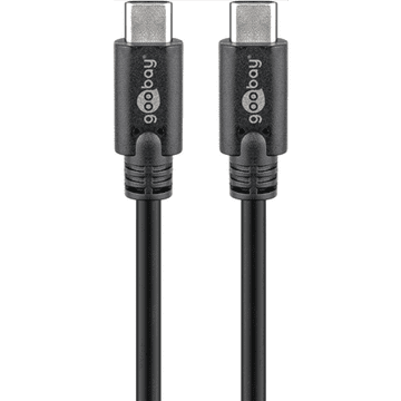 Goobay | USB-C kabel | Muški | 24-pinski USB-C | Muški | Crni | 24-pinski USB-C | 0,5 m