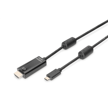 Digitus | Muški | 19-pinski HDMI tip A | Muški | 24-pinski USB-C | 2 m