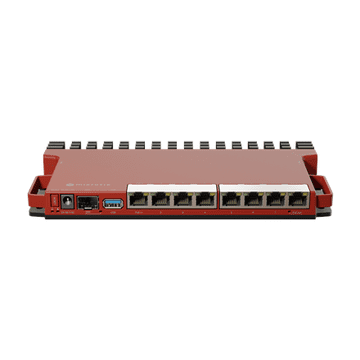 Mikrotik | Ruter | L009UiGS-RM | Nema Wi-Fi | 10/100/1000 Mbit/s | Ethernet LAN (RJ-45) portovi 8 | Mesh podrška Ne | MU-MiMO Ne | Nema mobilnog širokopojasnog interneta | 1x USB 3.0 tip A