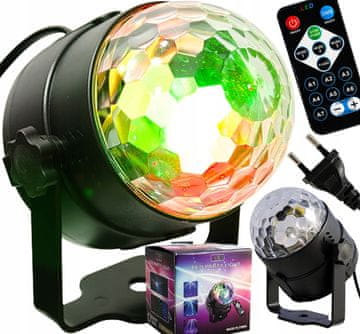KOLOROFON DISCO KUGLA STROBE laser NOVOGODIŠNJA NOĆ