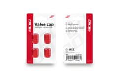AMIO Aluminijske kapice za ventile, crvene, 4 kom. -02238