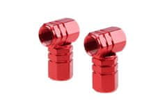 AMIO Aluminijske kapice za ventile, crvene, 4 kom. -02238