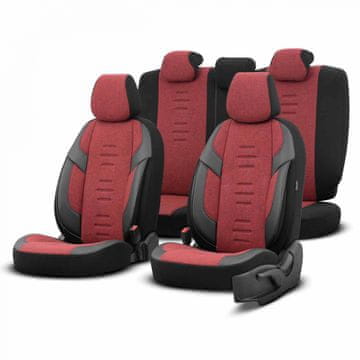 AMIO Set navlaka za autosjedalice OTOM THRONE 103 RED 3-ZIP