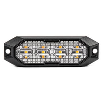 AMIO Svjetlo upozorenja s ravnom bojom 4x3W LED R65 R10 12V 24V -03929