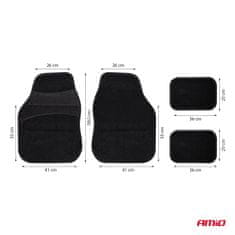 AMIO Univerzalni set velur tekstilnih prostirki TCM-02 -04696
